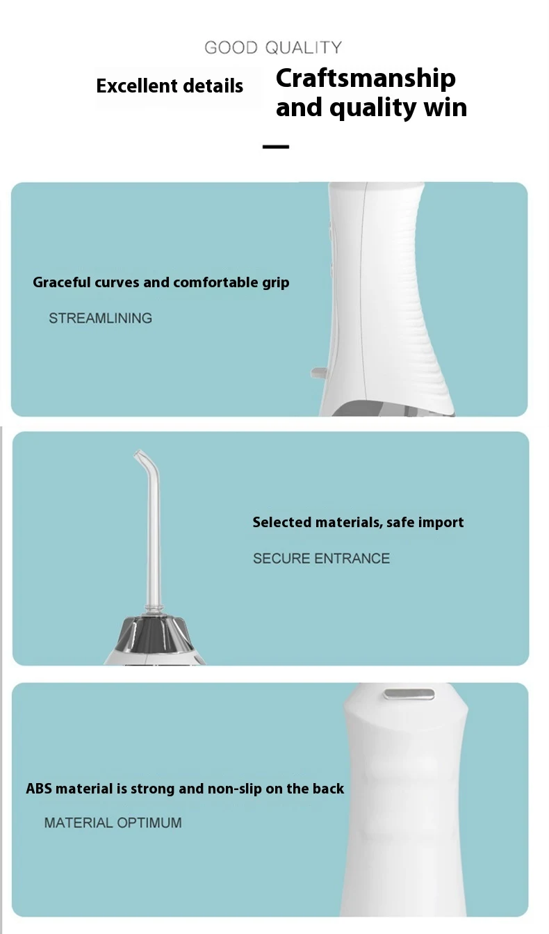 Big Water Tank Electric Water Pick Powerful Oral Irrigator Deep Clean Strong Water Jet Plaque Removal Gentle Gum Care Ea — photo 12