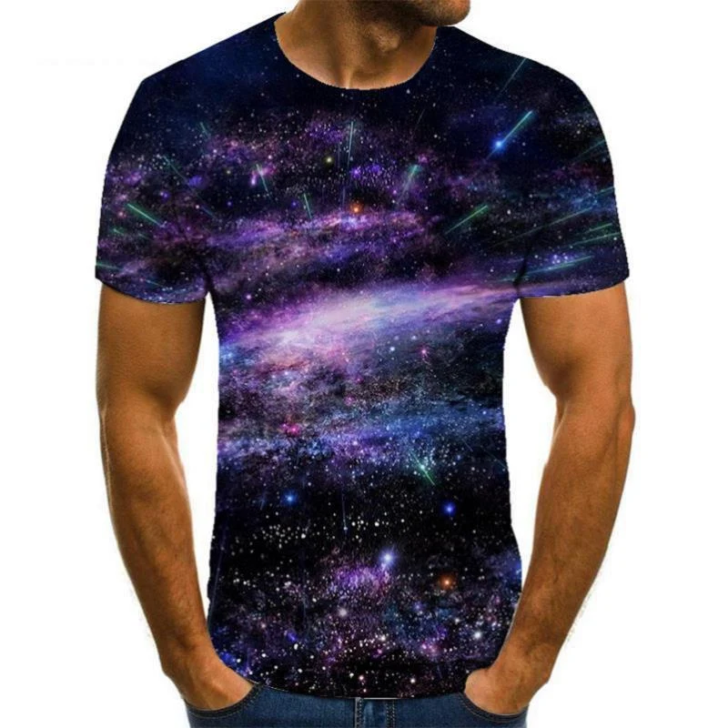 T-shirt Uomo Casual con Stampa 3D Manica Corta Top Estivi di Moda Traspirante Confortevole Design Moderno Vestibilità Perfetta — foto 14