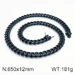 Black Necklace KN202877KFC