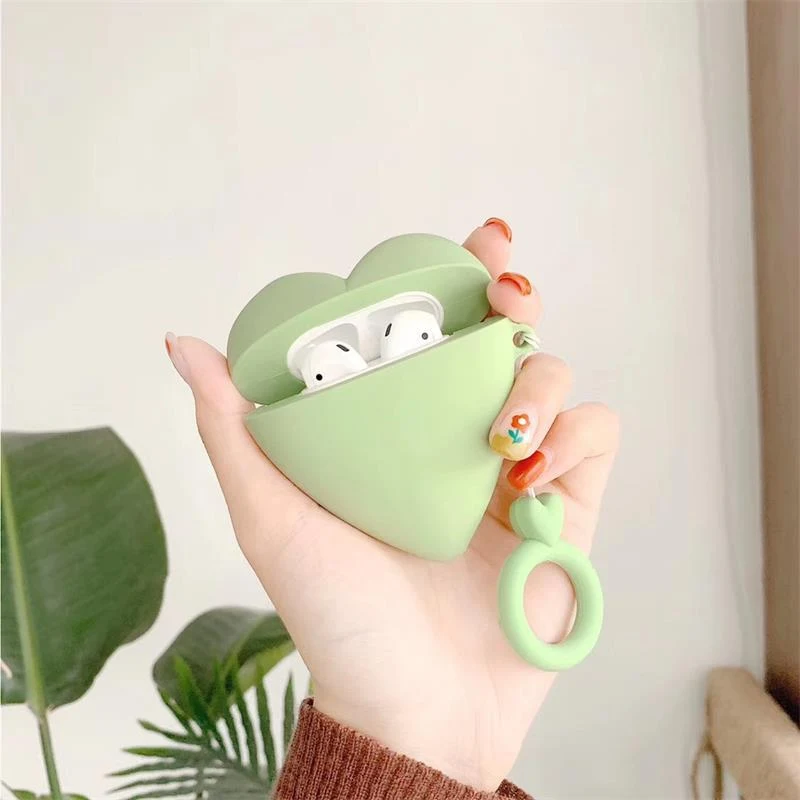 Title 1, Cute silicone solid color love earphone box. Pr...
