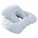 Travesseiro de mesa em U para cochilos, suporte cervical e almofada de assento com apoio de braço. Ideal para viagens e descanso. — foto 4