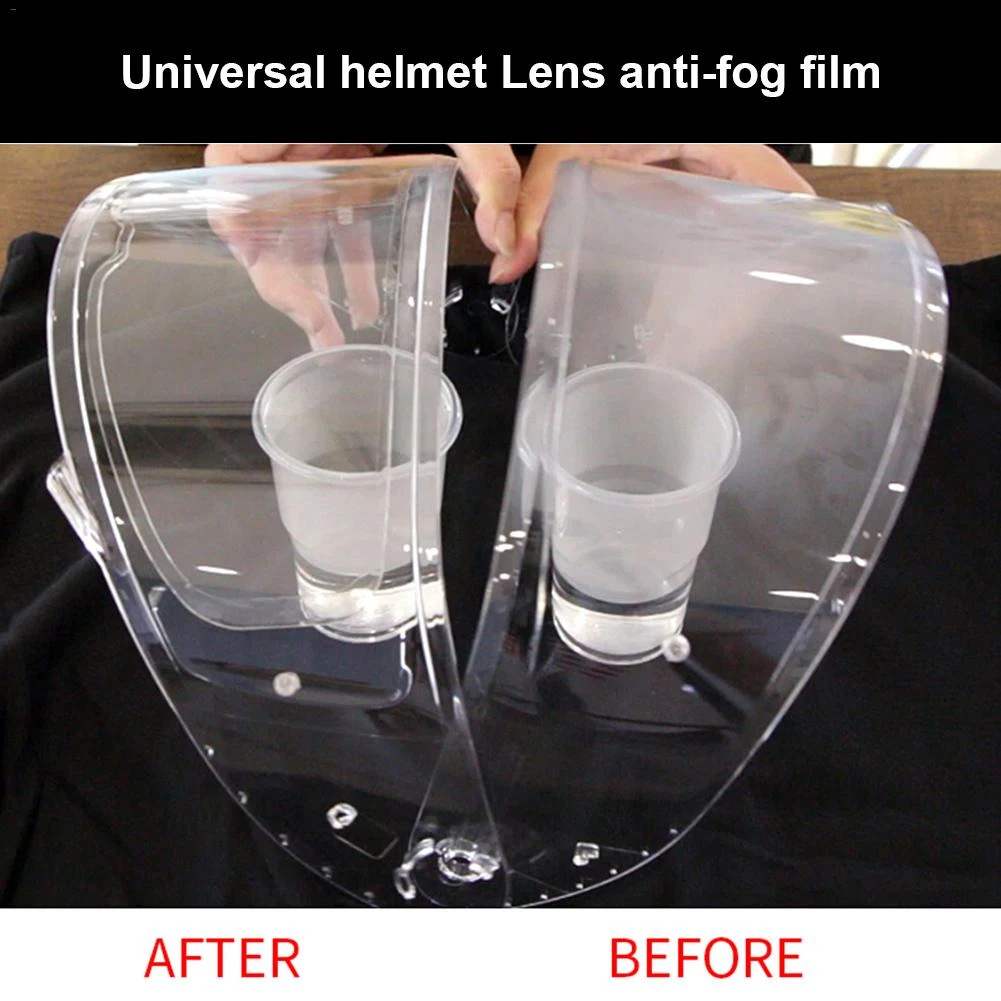 Motorradhelm-Visier Anti-Beschlag-Folie Anti-Beschlag-Aufkleber 60 Monate Schutz Japanische Materialien Klare Sicht bei allen Wetterbedingungen — foto 4