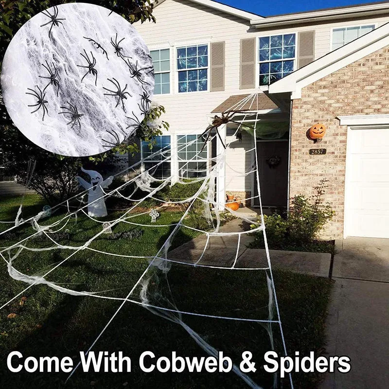 Title 1, Halloween Spider Web Decoration Props. Create a...