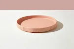 Pink 10 inch shallow dish
