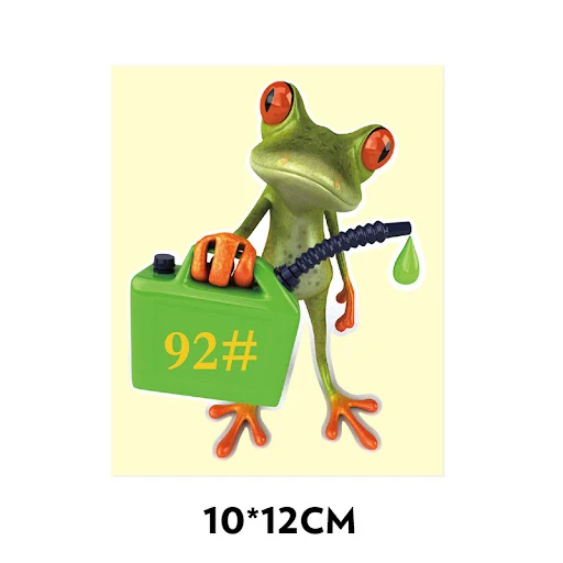 Title 4, Cartoon Frog Reflective Bumper Stickers Enhance...