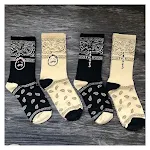 Cashew flower letter expression cotton sports socks — photo 1