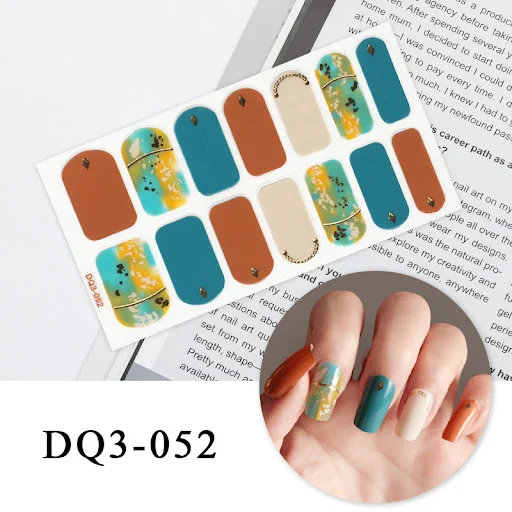 Title 11, Nail Art Color Nail Stickers Simple Fashion. Ea...