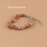 Pulseira feminina de cascalho natural. Design elegante e discreto. Para um visual natural e sofisticado. Abrace a beleza da natureza. — foto 2