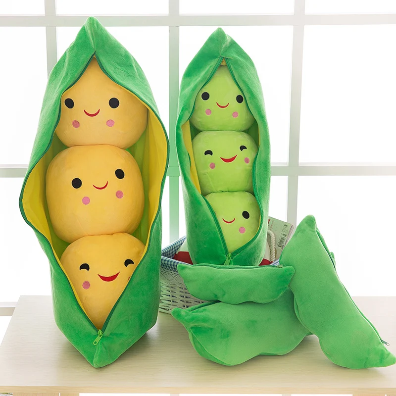 Boneca de pelúcia Vagem de Ervilha, casal fofo, travesseiro para dormir, macio e aconchegante, perfeito para abraçar e decorar. — foto 7