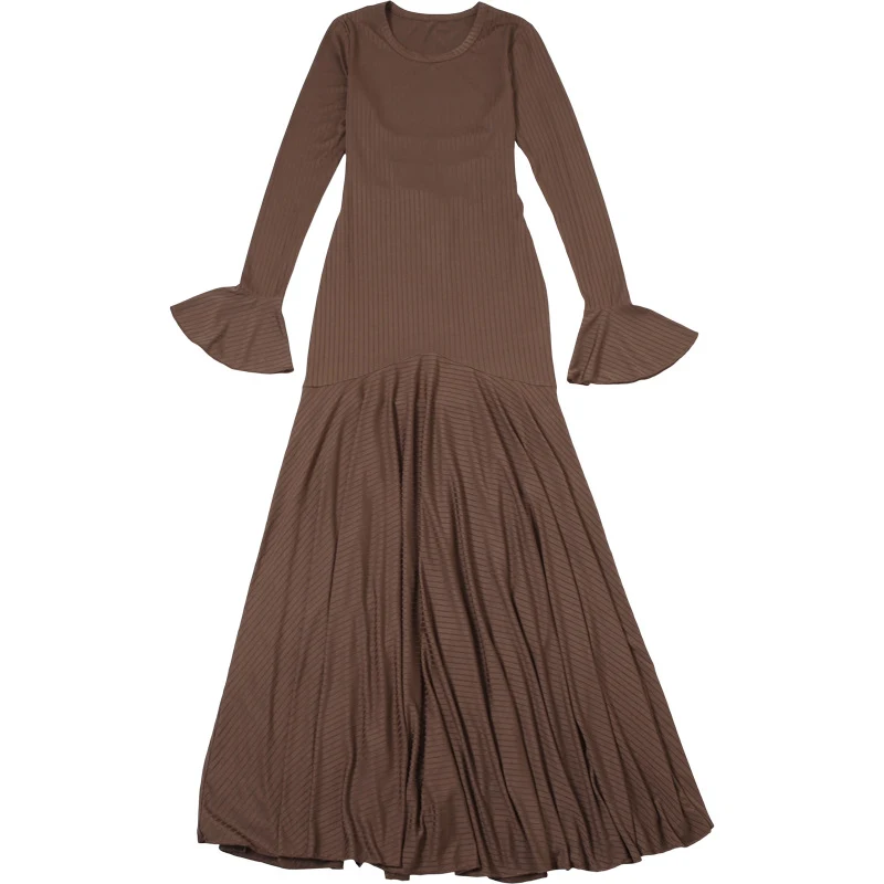 Title 23, Round Neck Scarf Long Sleeve Dress