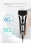 Men's Rechargeable Three-blade Floating Shaver with LED Display. Experience a close, comfortable shave with this innovat — photo 8