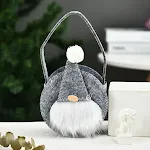 Round Tote Bag Gray Style