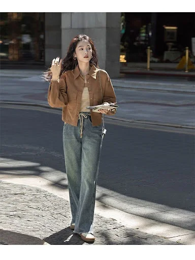 Title 8, Hong Kong Style Top Vintage Long Sleeve Shirt C...