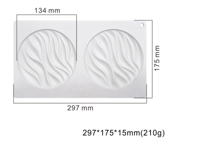 Molde de silicona redondo para pastel clásico francés con mousse y fondant, ideal para crear postres elegantes y deliciosos. — foto 6