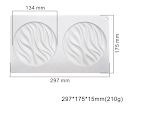 Molde de silicona redondo para pastel clásico francés con mousse y fondant, ideal para crear postres elegantes y deliciosos. — foto 6