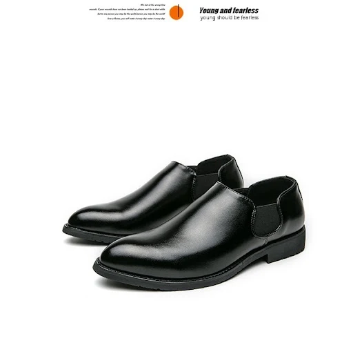 Title 12, British Leisure Mens Slip On Pointed Toe Shoes