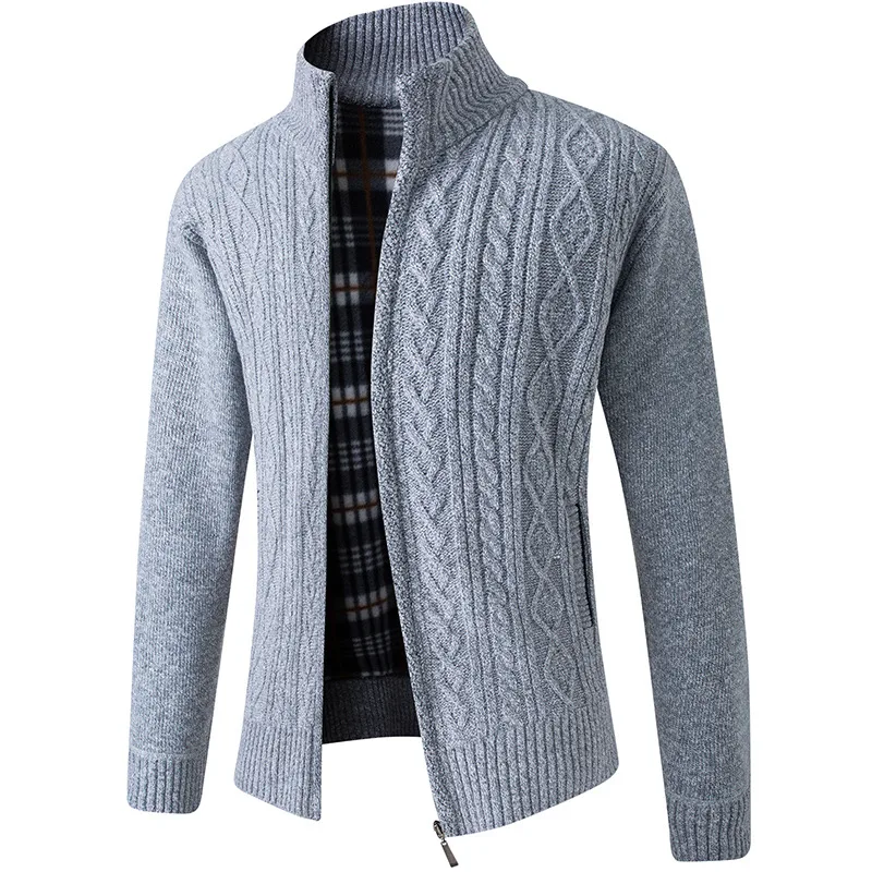Knit Sweater Cardigan for Men, a Warm Jacket and perfect Dad Outfit. Stay cozy and stylish with this versatile sweater, — photo 4