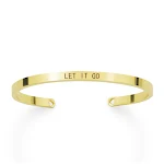Lettergravure Armband Yuyan Legering Een unieke en gepersonaliseerde armband om je gevoelens stijlvol te uiten. Ideaal als cadeau. — foto 1