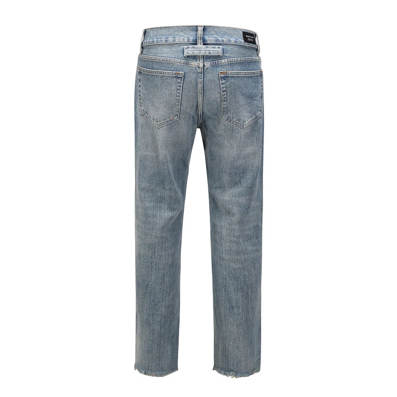 Cut Jeans High Street Style Slim Fit Broek — foto 2