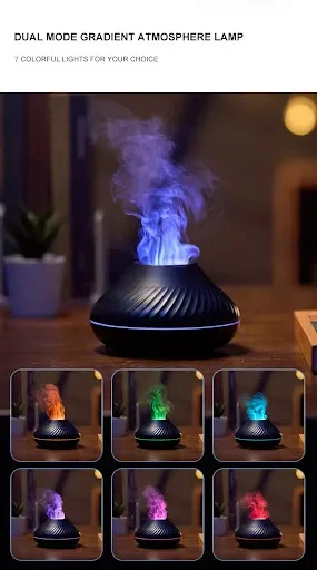 Title 5, Difusor de aroma llama RGB 130ML, humidificador...