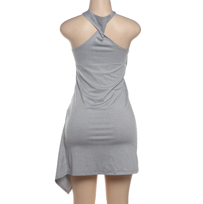 Title 10, Trendy Sleeveless High Waist Sheath Irregular D...