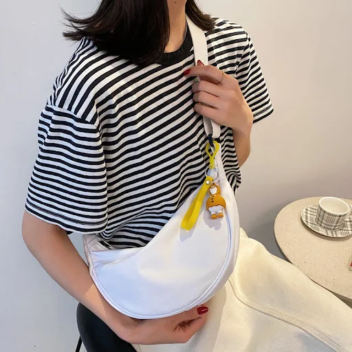 Title 7, Nylon Womens Saddle Crossbody Dumpling Bag – a...