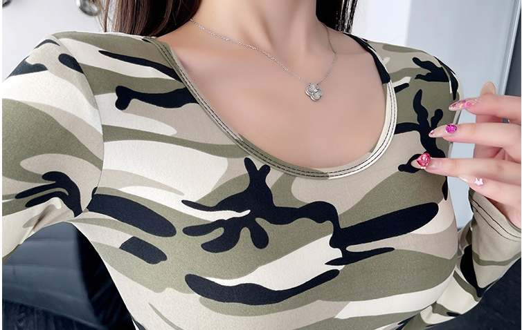 Title 2, Camouflage Round Neck Slim Temperament Skirt – ...