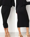 Saia feminina fashion de cintura alta com detalhe, perfeita para um look estiloso, valorizando a silhueta e proporcionando conforto. — foto 5