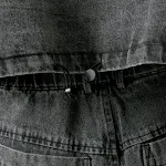 Jaqueta jeans feminina de bolso grande, conjunto de duas peças para indústria pesada, resistente e estilosa para trabalho. — foto 21