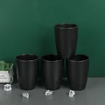 Black Wheat 16-Piece Dining Set. Includes bowls, plates, and cups for elegant dining. Serve your meals with style and en — photo 8
