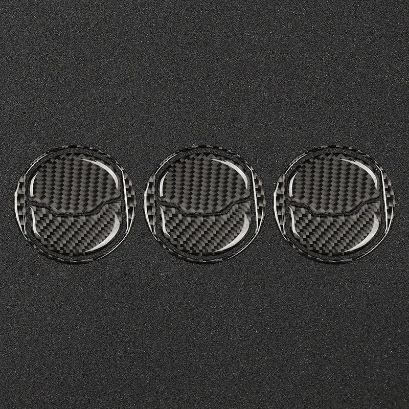 Carbon Fiber Intermediate Conditioner Air Outlet Decoration Stickers. Enhance your car's interior and give it a sporty l — photo 4
