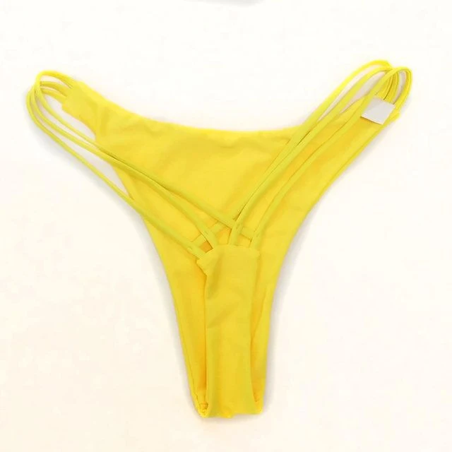 Title 9, Effen gekleurde bikini slip met lage taille, id...