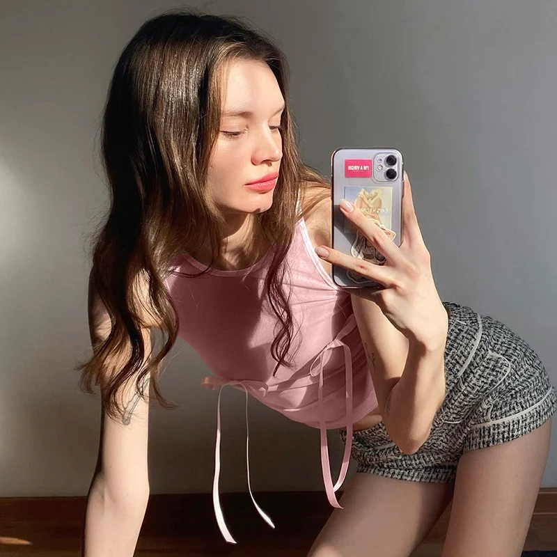 Sweet Hot Girl Short Three-dimensional Bow Top, a stylish and comfortable summer essential for a trendy and flirty look — photo 16