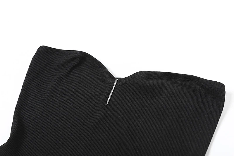 New Women's Fashion Chest Collar Slim-fit Fungus Hip Bag Dress — photo 2