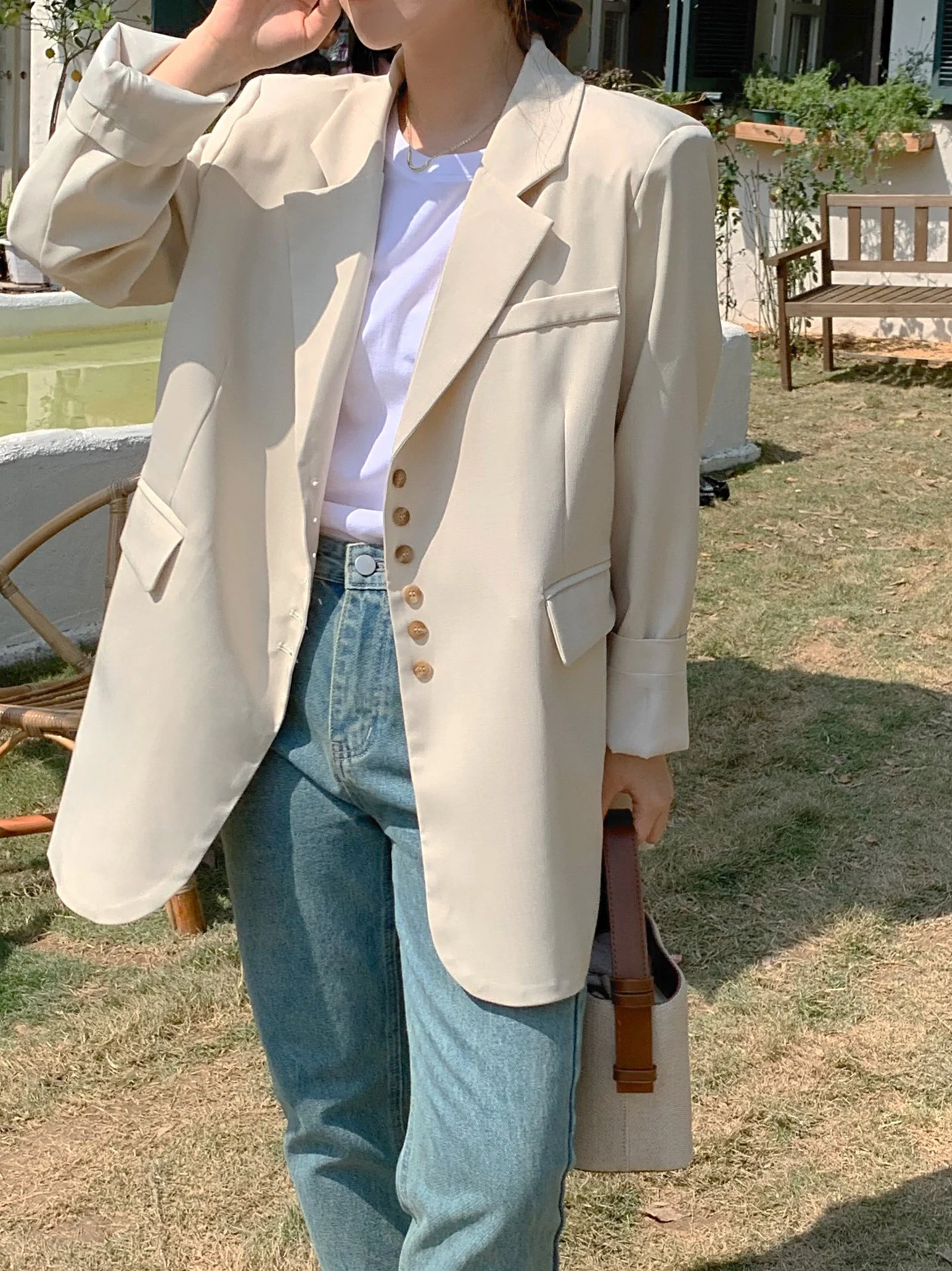 Title 5, Womens Simple Casual Suit Jacket A versatile a...