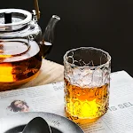 European style simple gilt rim glass thick embossed home whiskey glass. Transparent foreign wine glass, perfect for enjo — photo 6