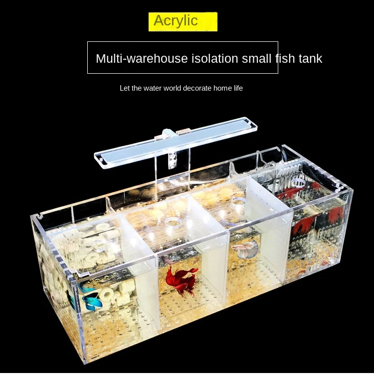 Title 18, Acrylic Micro Small Fish Tank Desktop Mini Aq...