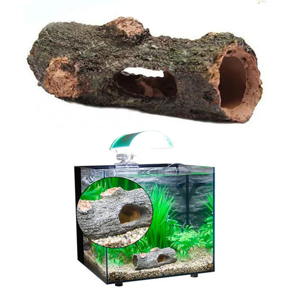 Title 3, Aquarium Hollow Tree Tunnel Cave Ornament Fish ...