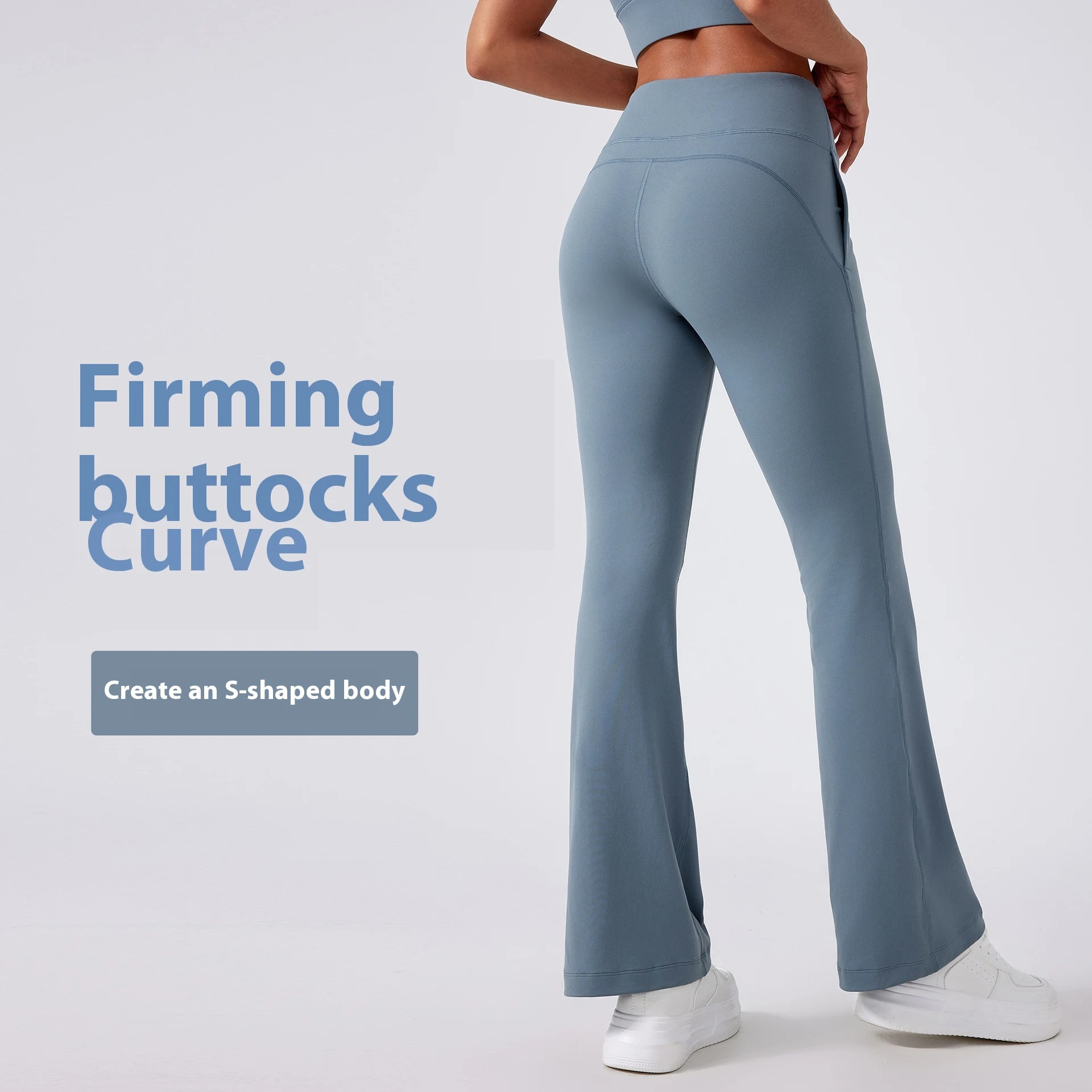 Calças de Yoga Femininas de Cintura Alta com Efeito "Levanta Bumbum" para um Corpo Esculpido e Conforto durante o Treino. — foto 4