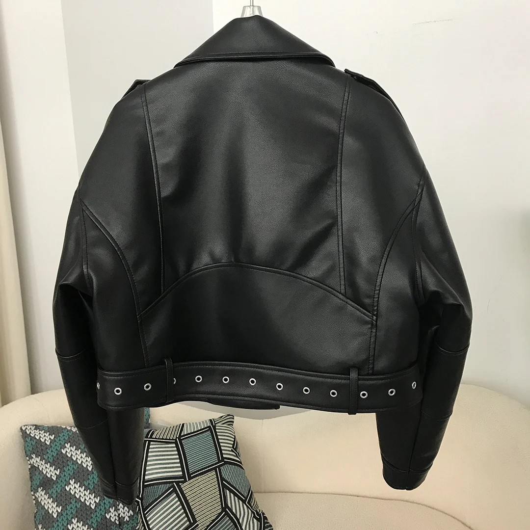 Title 6, Giacca da moto in pelle donna stile europeo e a...