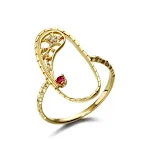 Ruby Meteor Ring