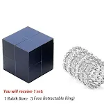 Pulseira de anel mágico coreana retrátil para casais. Anéis transformáveis e pulseiras duplas, design moderno e único. — foto 2