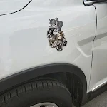 New One Lion Love Crown Graphic Car Body Sticker Color Difference Car Reflective Car Stickers for Vehicle Decoration — photo 2