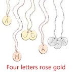 Four letters rose gold