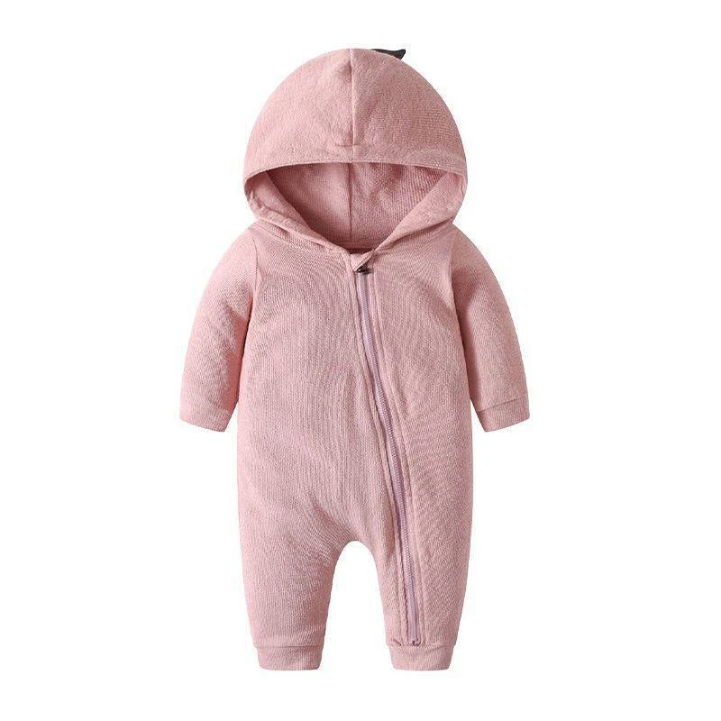 Sudadera con capucha y cremallera de manga larga para recién nacido, suave y cómoda. Ideal para abrigar y proteger al bebé del frío. — foto 4