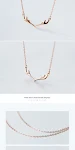 Colar de prata S925 com pequenos chifres de rena, corrente curta para mulheres. Ornamento natalino charmoso e delicado, ideal para presente. — foto 5