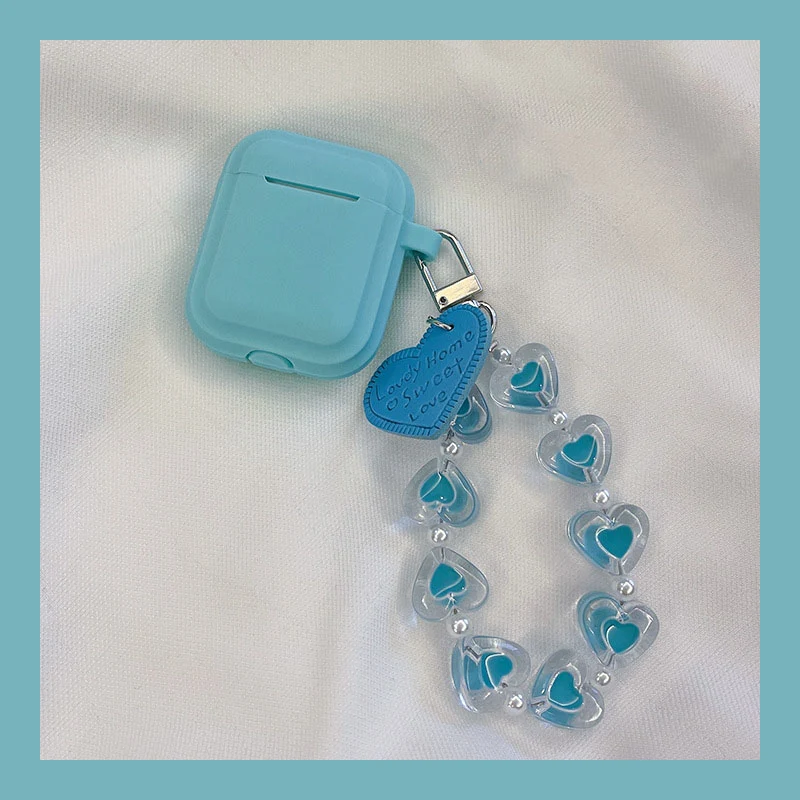 Title 2, Apple compatible simple solid color Love silico...
