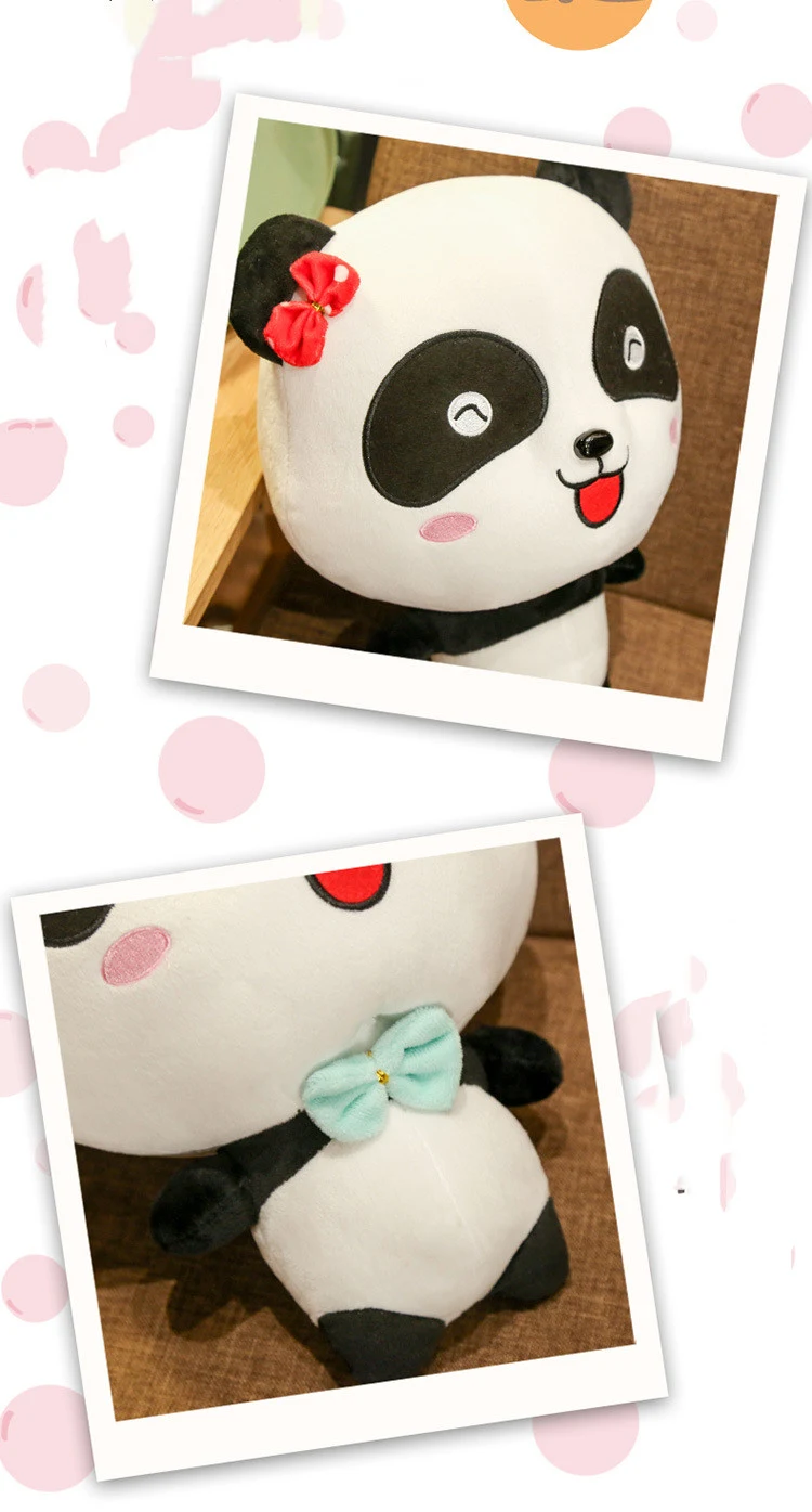 Creative Big Eyes Panda Plush Toy Couple Panda — Perfect Romantic Gift — Soft and Cuddly Panda Plushies for Couples — Id — photo 3