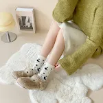 Women's Fashion Mink Fur Cute Warm Mid-calf Length Socks. Luxurious comfort and style for cold weather, keeping your fee — photo 6