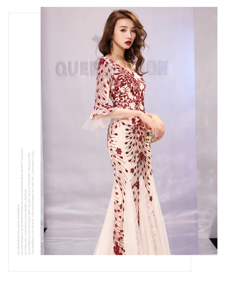 Title 4, Vestido de noite para banquete princesa slim, m...